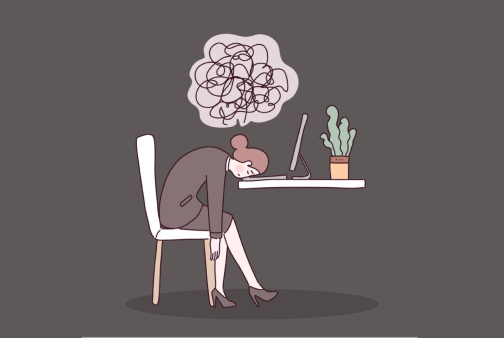 Illustration représentant le burn-out